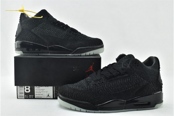 Air Jordan 3 Flyknit With Glow In The Dark Soles AQ1005 001 Womens And Mens Shoes